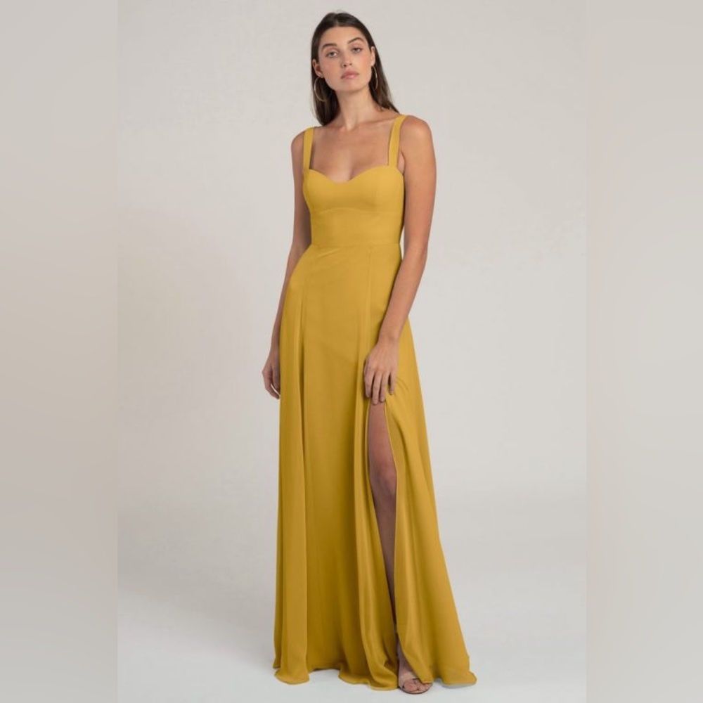 Jenny Yoo Harris Bridesmaid Dress Size 12 Marigold